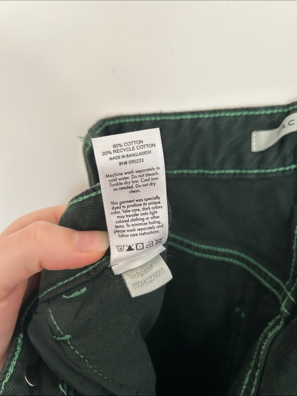 PacSun Dark Green Straight-Leg Pants - Picture 4 of 5